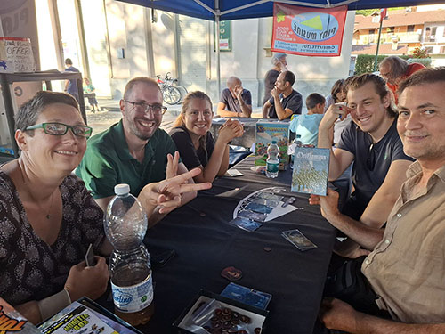 Giocatori durante la giornata ludica