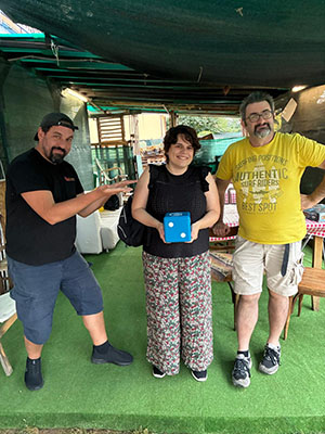 Lucia e il podio di Dubito