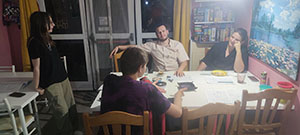 Giocatori durante la sessione